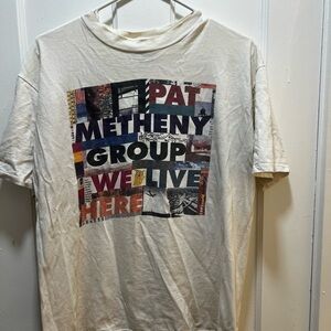 Vintage 90s Pat Metheny Group T-Shirt - Cream